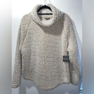 Eddie Bauer Women’s Pullover Fireside Fleece XL Ivory